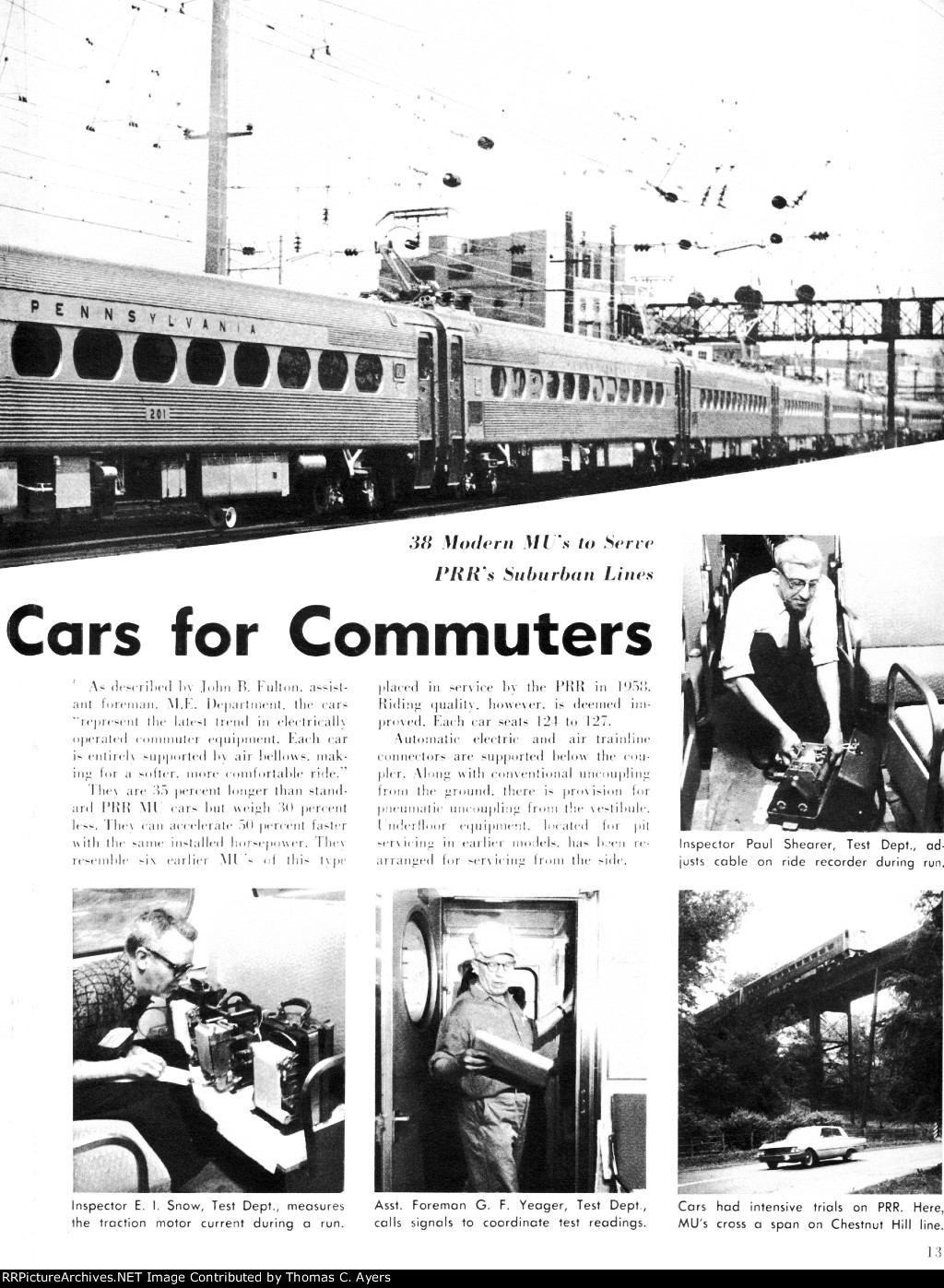 PRR "New Cars For Commuters," Page 13, 1963